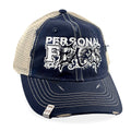 Ludlow Hat - Faded Navy Hat Personal Fears Personal Fears Ludlow Hat - Faded Navy | Distressed w/ Logo Brim Clasps