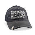 Ludlow Hat - Faded Grey Hat Personal Fears Personal Fears Ludlow Hat - Faded Grey | Distressed w/ Logo Brim Clasps