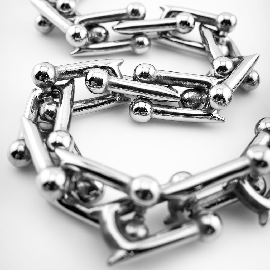 Lilith Link Necklace Necklaces Personal Fears Personal Fears Lilith Link Necklace - Stainless Steel - Horned Links