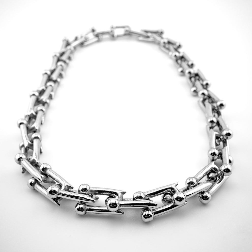Lilith Link Necklace Necklaces Personal Fears Personal Fears Lilith Link Necklace - Stainless Steel - Horned Links