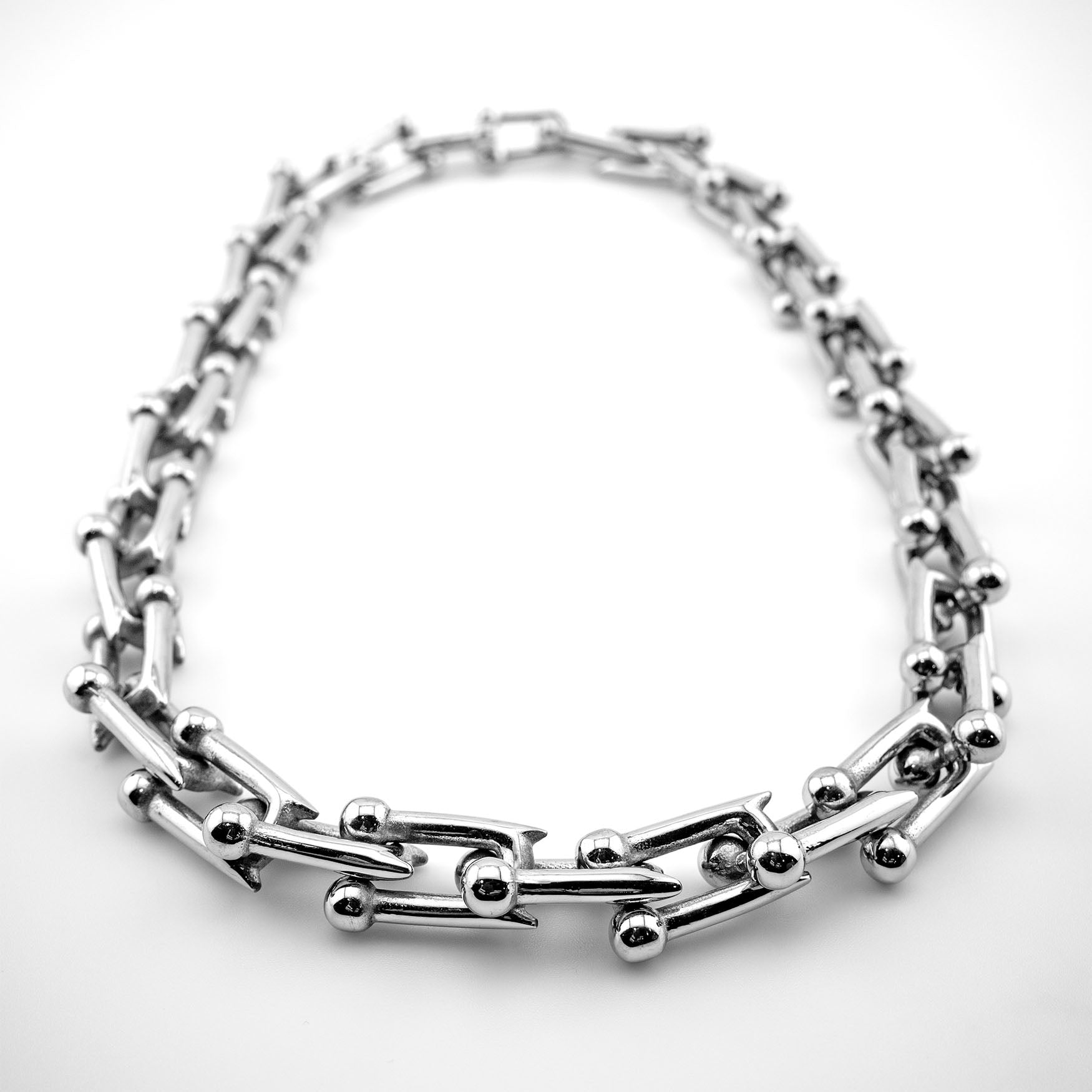 Lilith Link Necklace Necklaces Personal Fears Personal Fears Lilith Link Necklace - Stainless Steel - Horned Links