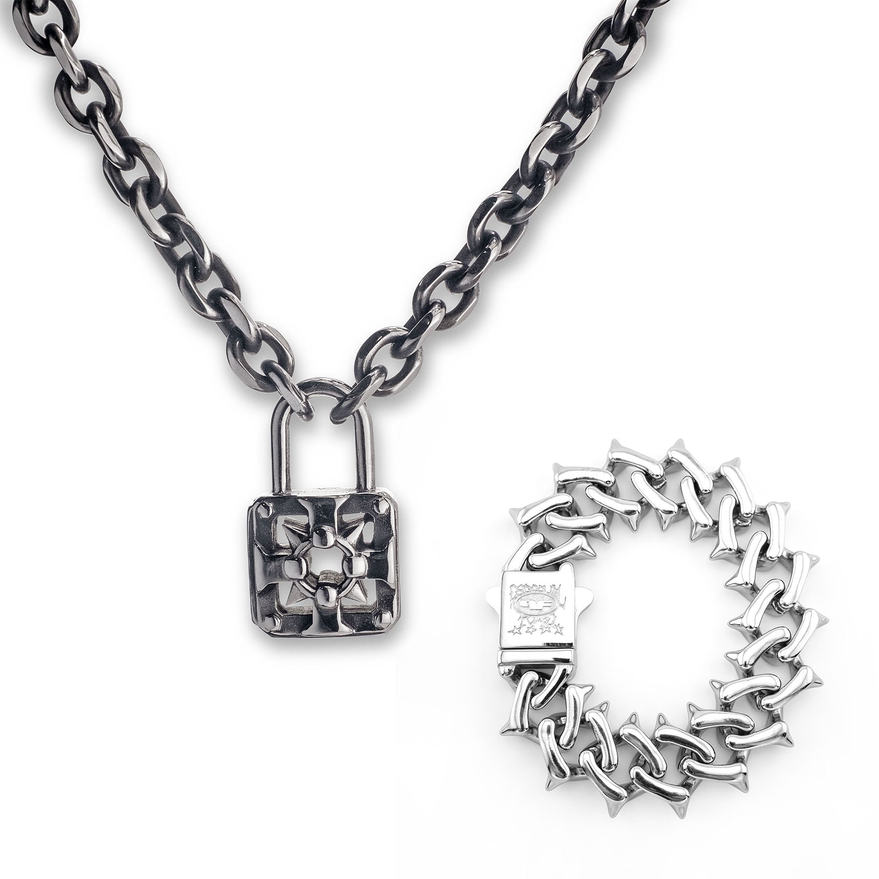 Locked Down Chain & Raptor XL Bracelet
