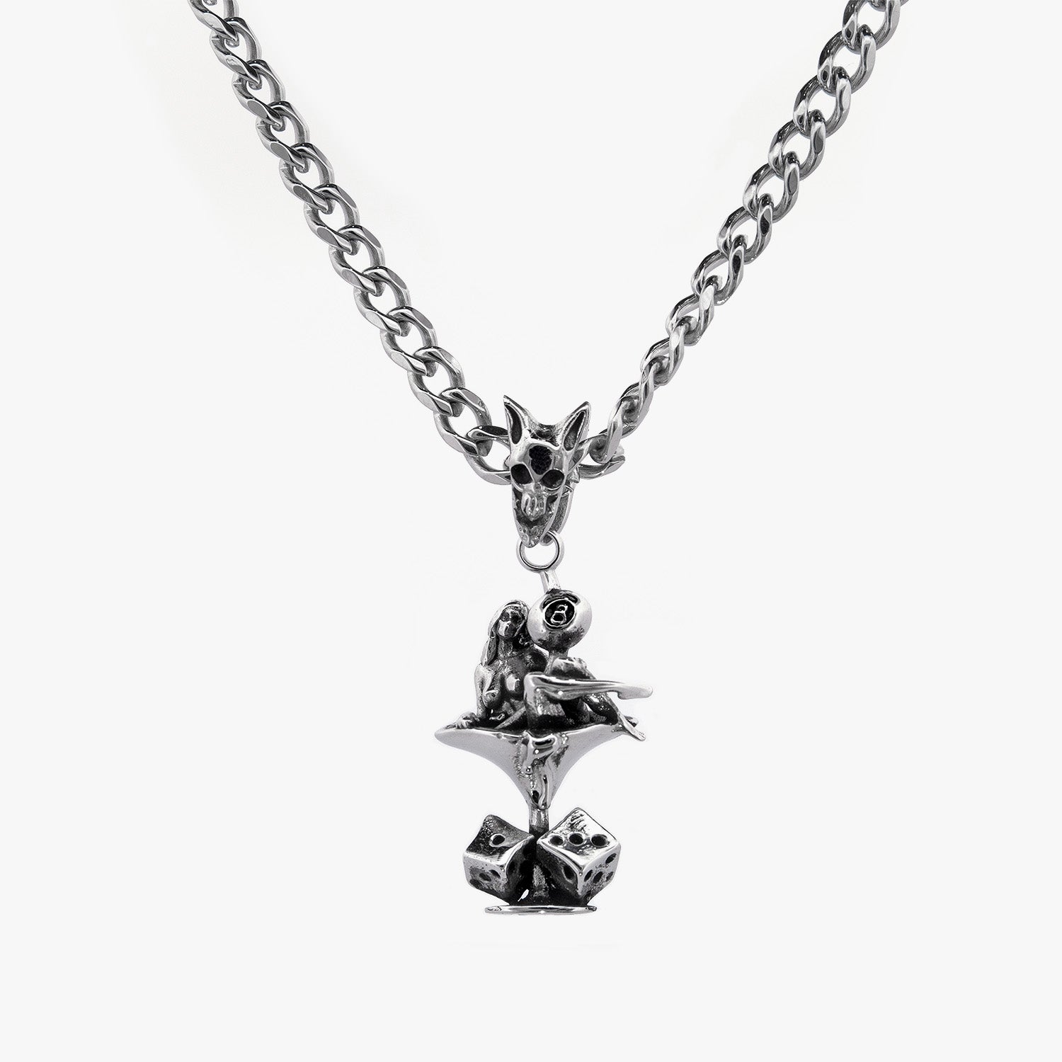 Mans Ruin Pendant Necklaces Personal Fears Personal Fears Mans Ruin Pendant - Tattoo Jewelry