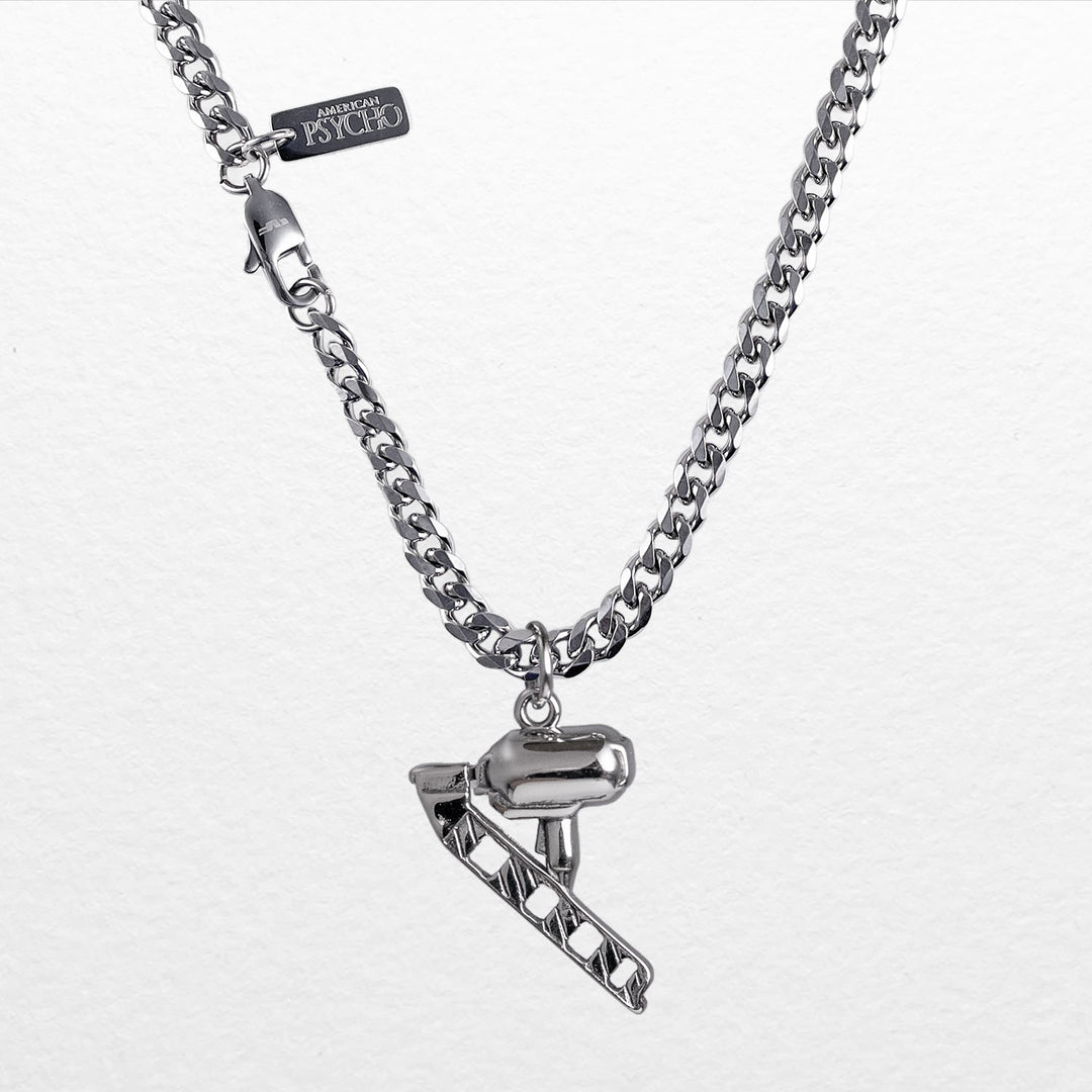 Personal Fears X American Psycho Nail Gun Necklace in Stainless Steel