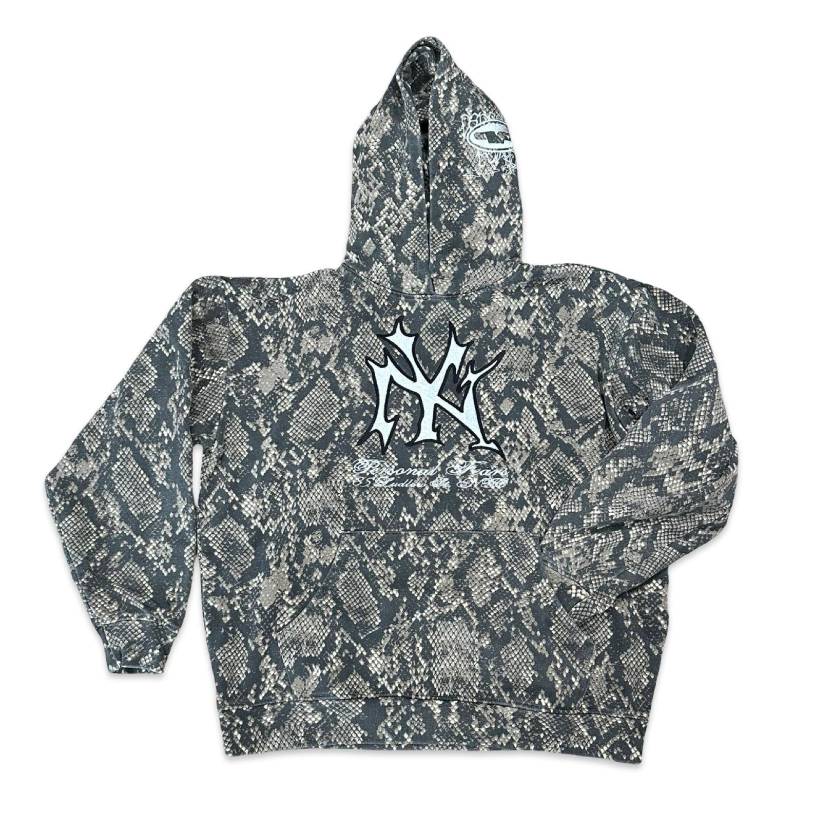 Embroidered NY Hoodie - Snakeskin