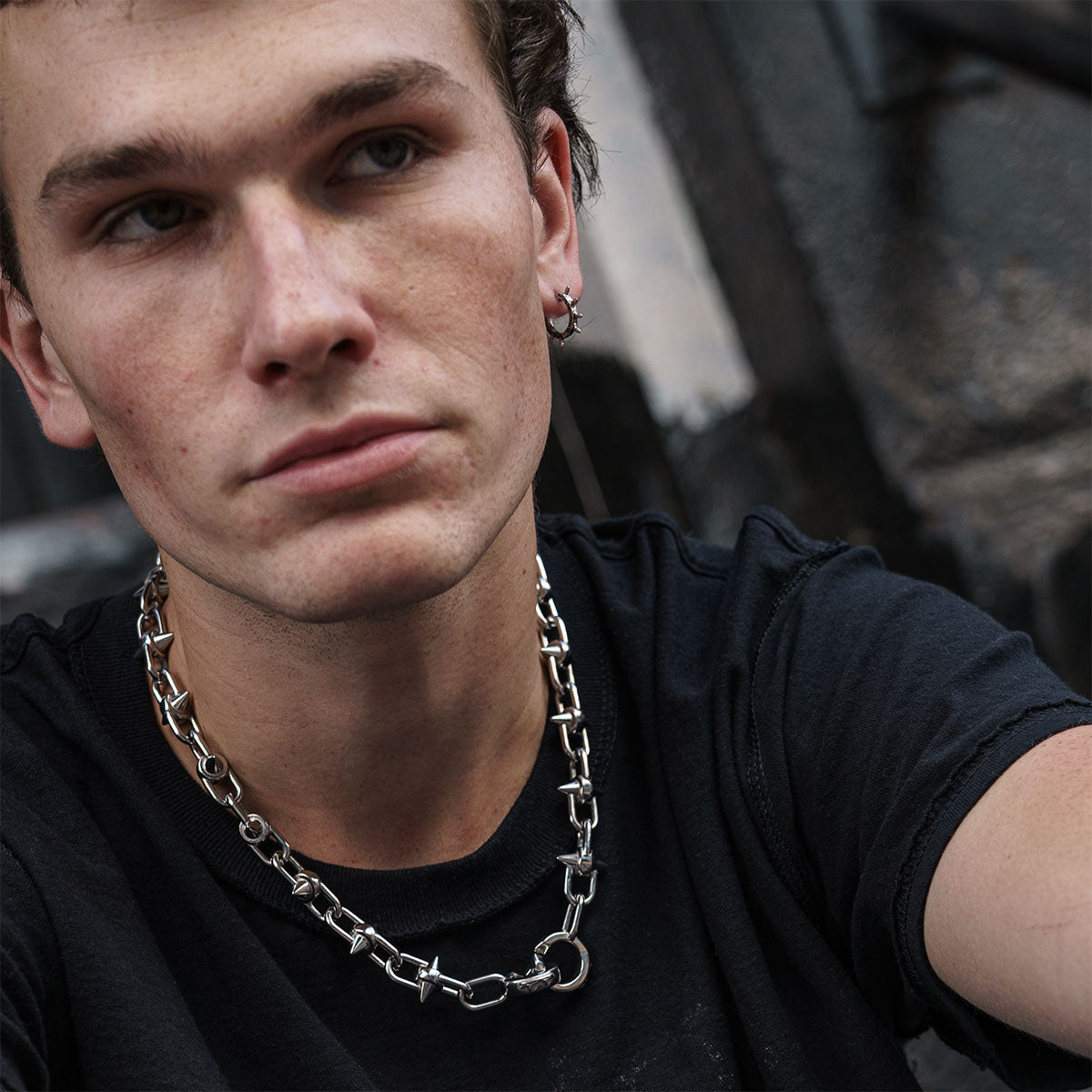 Shrapnel Chain Necklaces Personal Fears Personal Fears Shrapnel Chain - Punk Chain - Spiked Chain Necklace