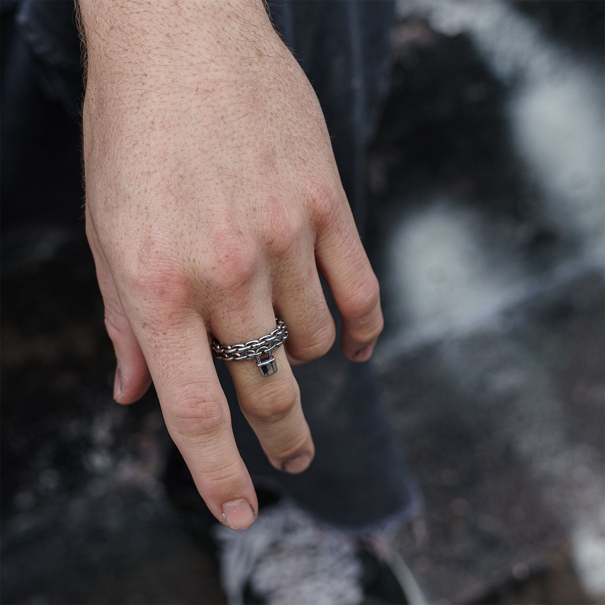 Till Death Ring ring Personal Fears Personal Fears Till Death Ring - Lock Ring - Chain Ring