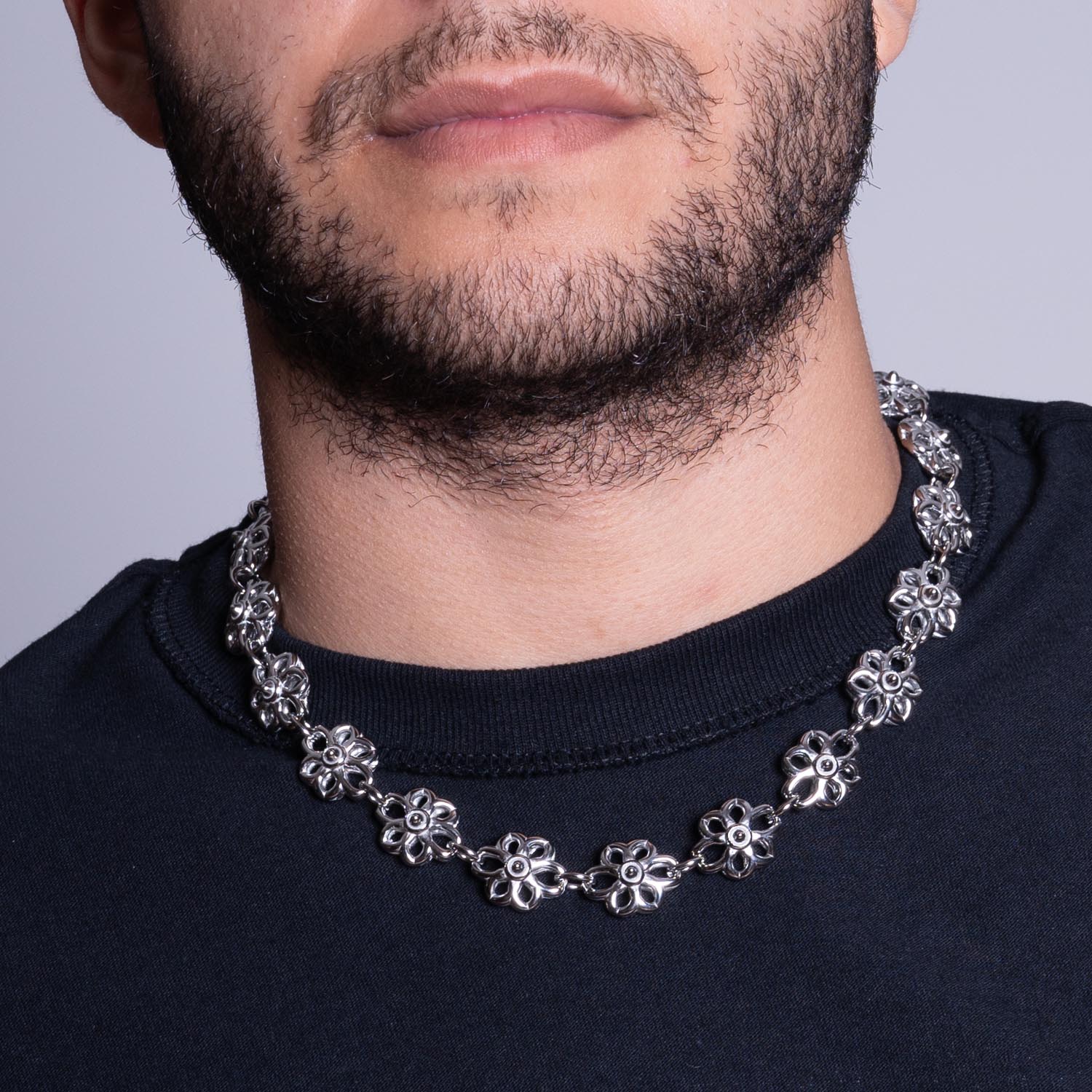 Floral Link Chain Necklaces Personal Fears Personal Fears Floral Link Chain | Fleur Necklace | Chunky Jewelry