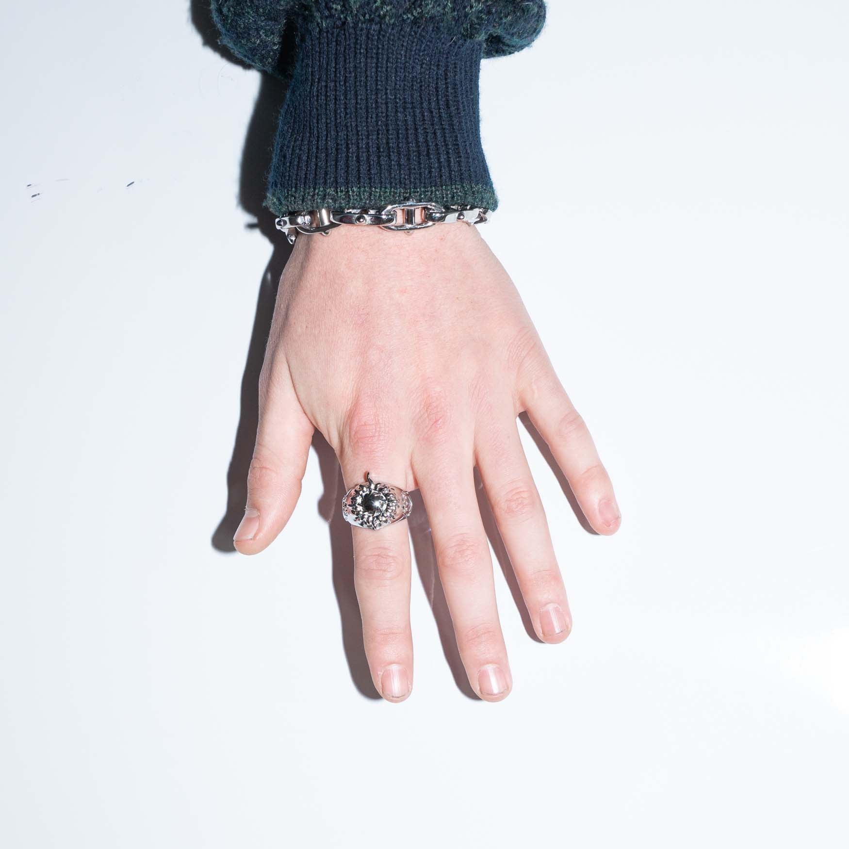 Black Hole Sun Ring Rings Personal Fears Personal Fears Black Hole Sun Ring - Silver Rings Men - Tattoo Jewelry