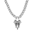 Feral Heart Pendant Necklaces Personal Fears Personal Fears Feral Heart Pendant | Punk Lock Chain