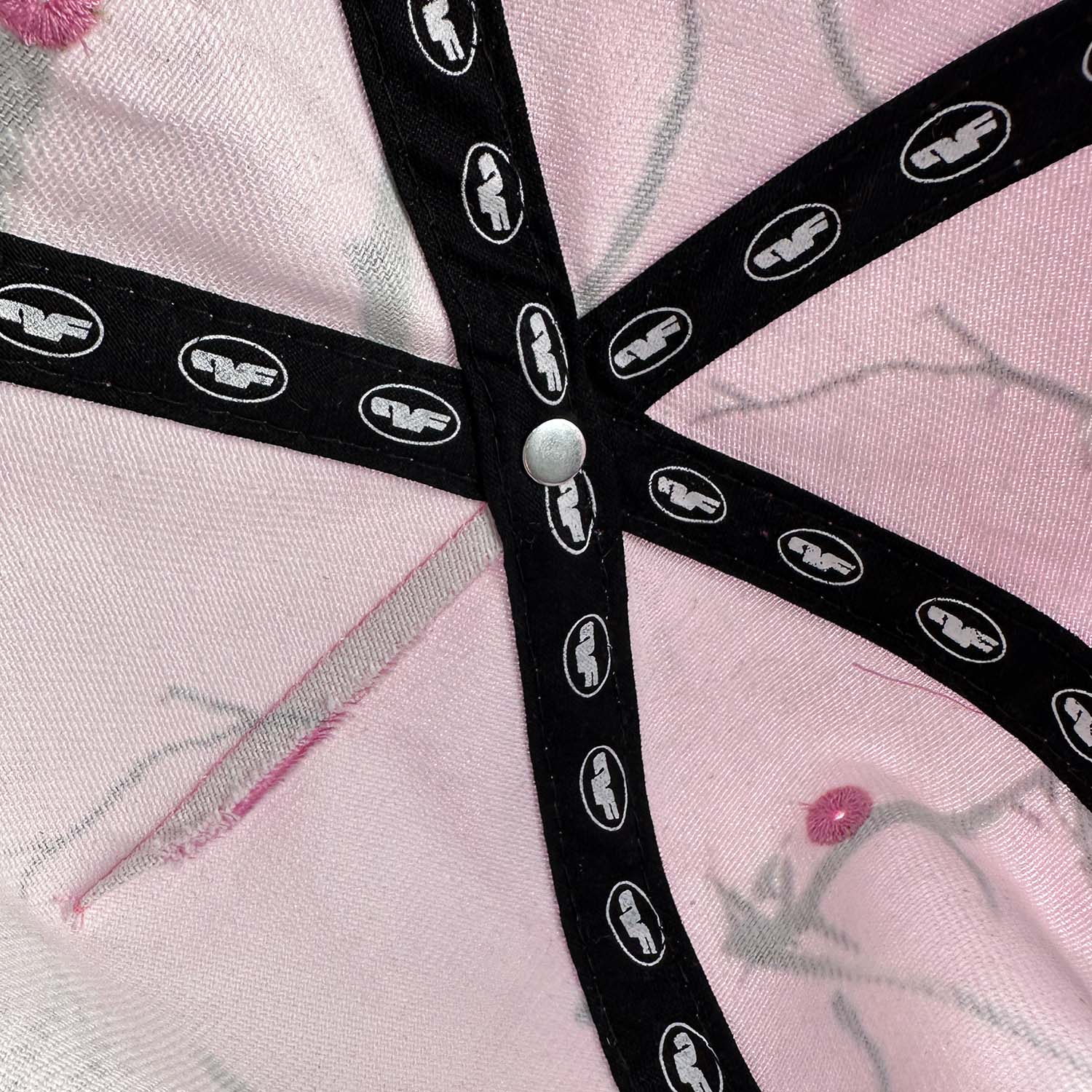 Rhinestone Camo Hat - Pink