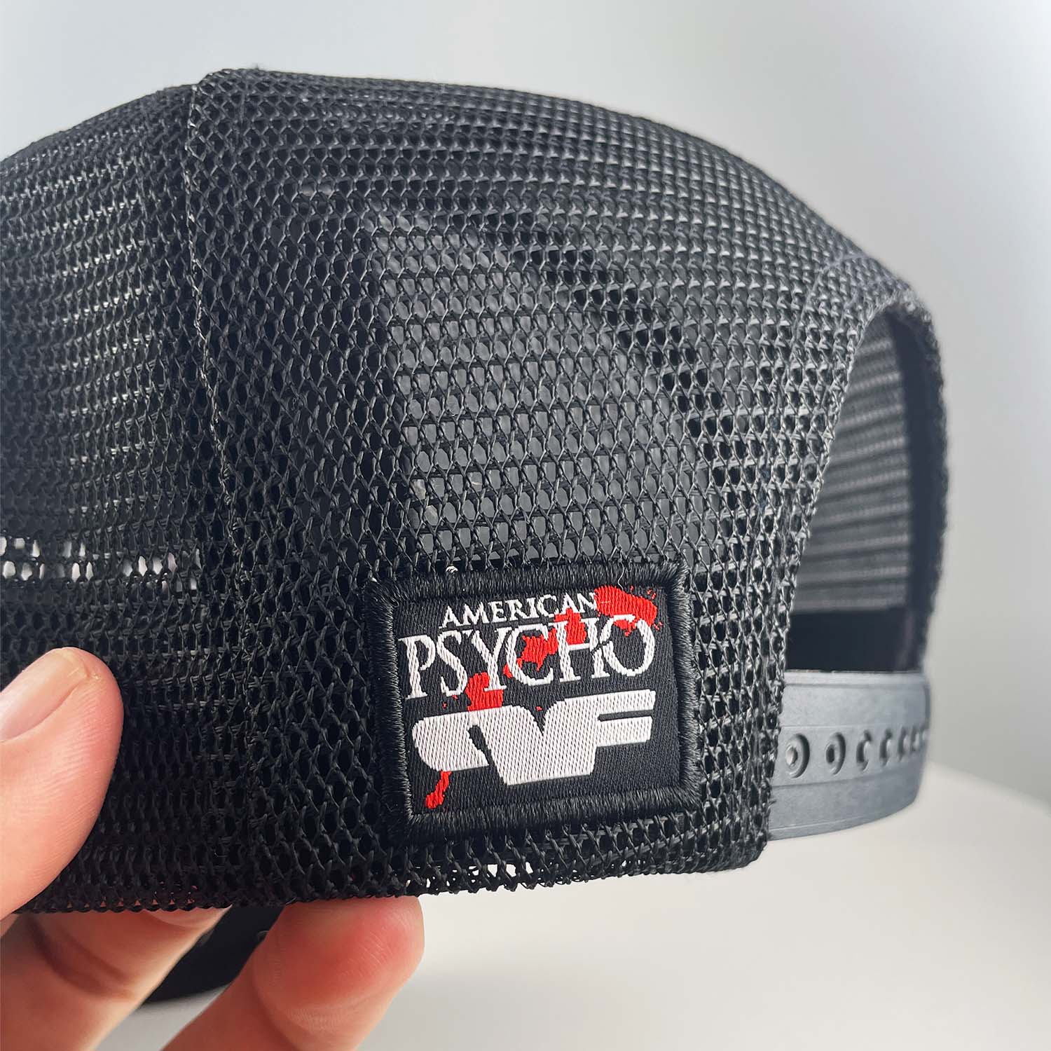 Personal Fears X American Psycho Movie Rhinestone Trucker Hat Side Patch