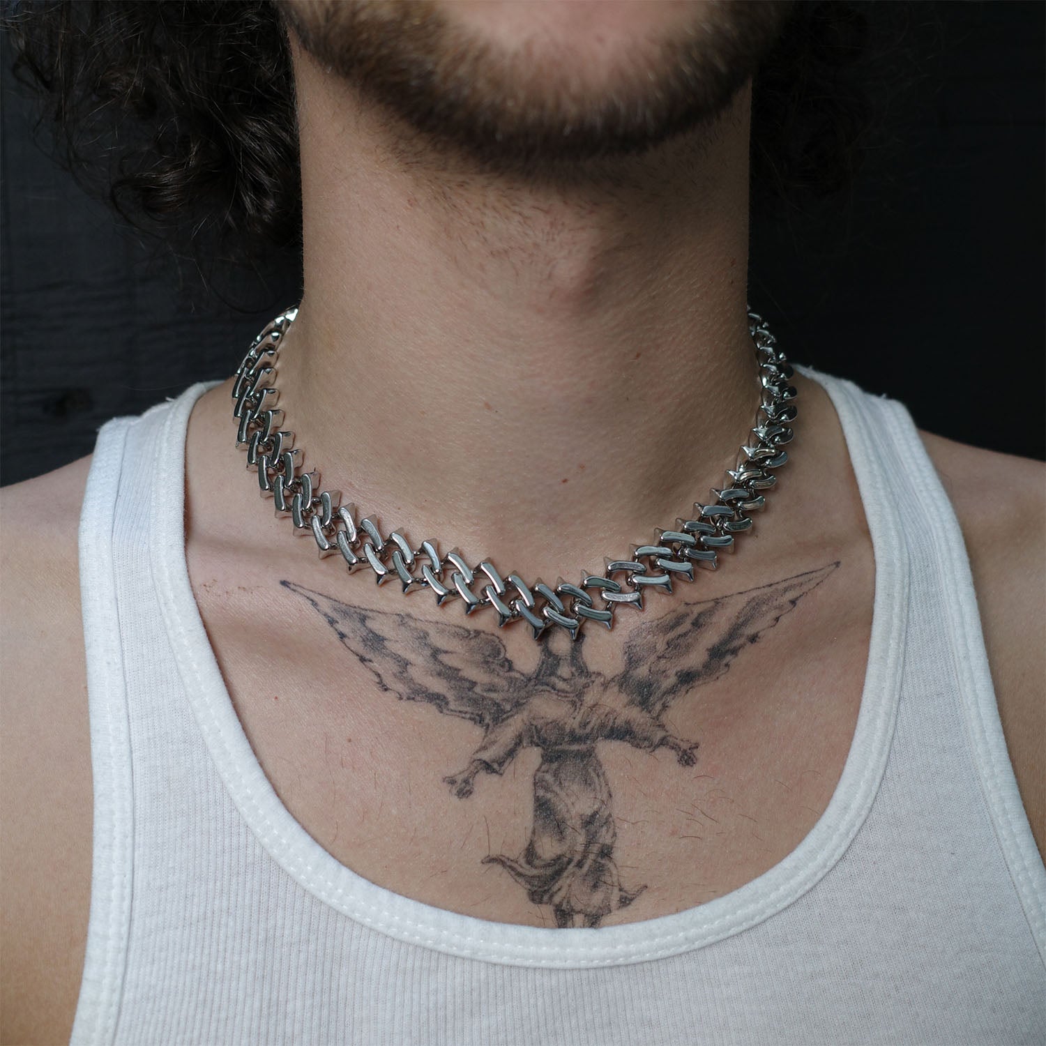 Raptor Link 2.0 Necklace | Stainless Steel Chain | Spiked Cuban Link