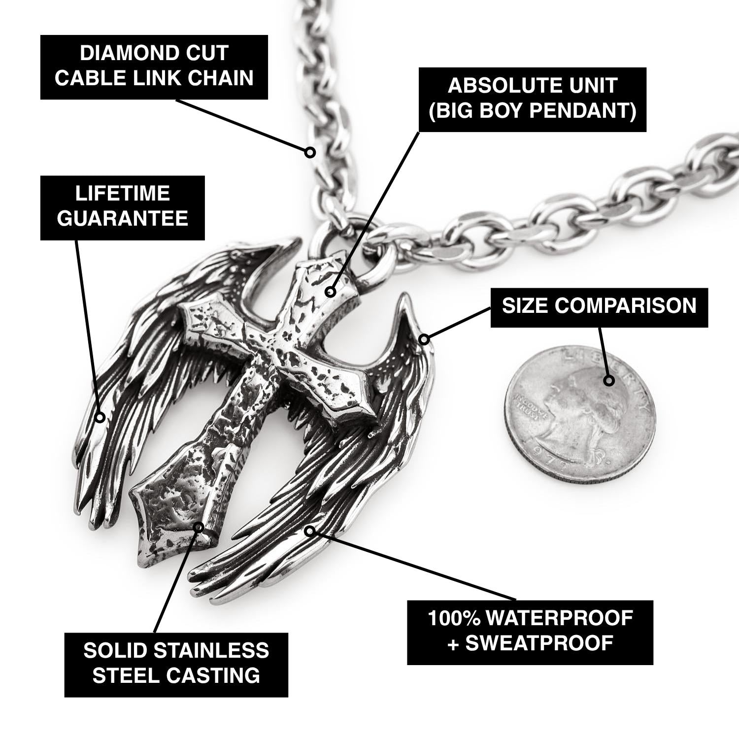 Rapture Cross Chain - XL