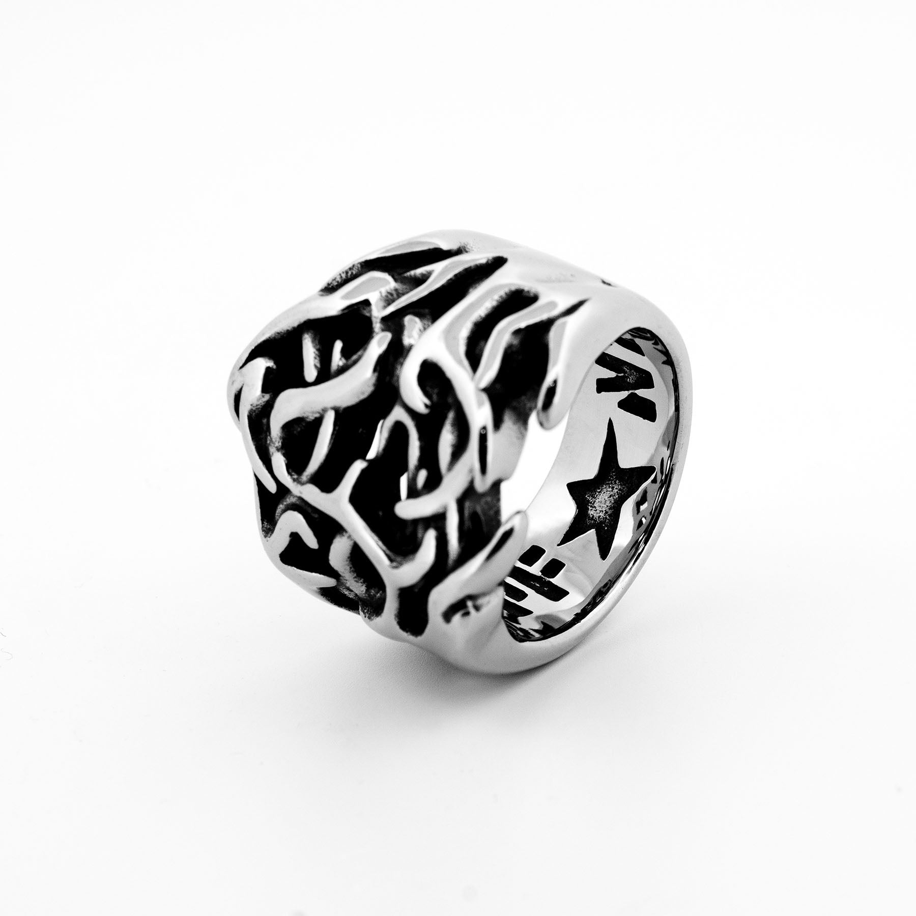 Thorn Patch Ring Rings Personal Fears Personal Fears Thorn Patch Ring | Spike Ring | Punk Ring