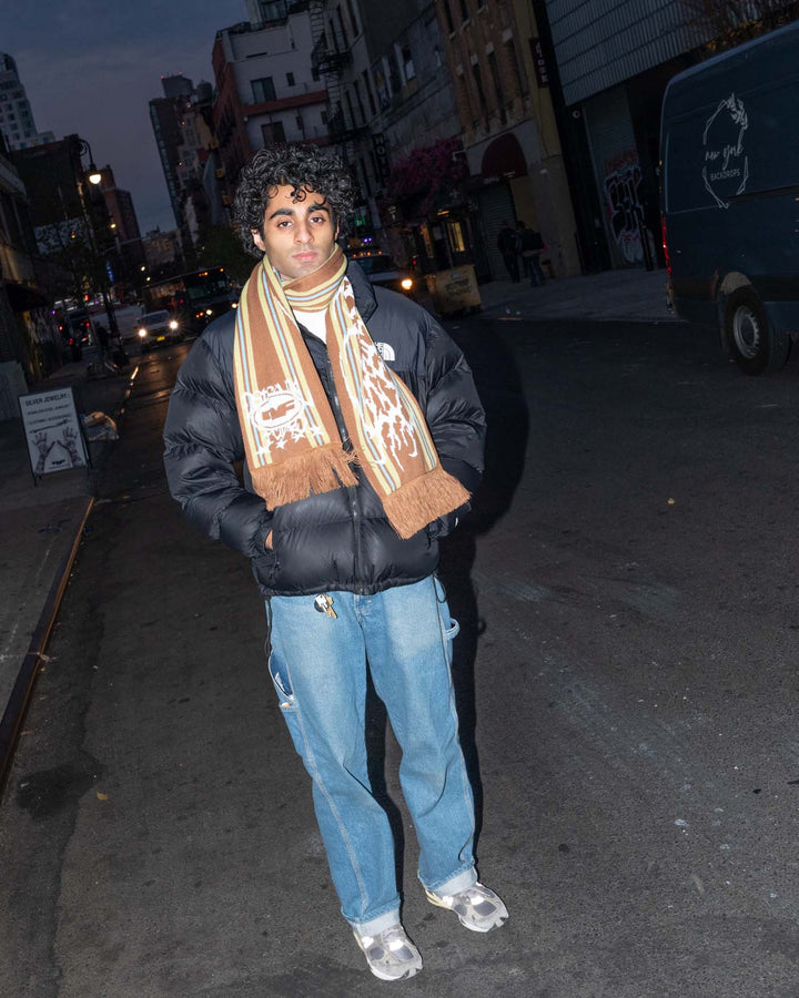Xtreme Scarf - Brown / Sage / Aqua scarf Personal Fears Personal Fears 