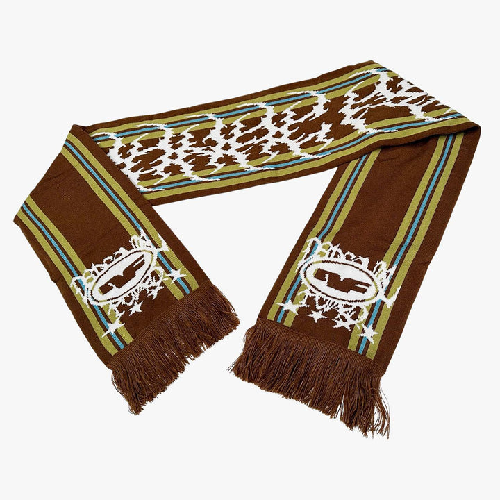 Xtreme Scarf - Brown / Sage / Aqua scarf Personal Fears Personal Fears 