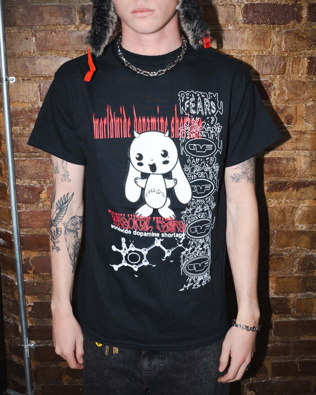 Dopamine Tee- Black Shirts & Tops Personal Fears Personal Fears 