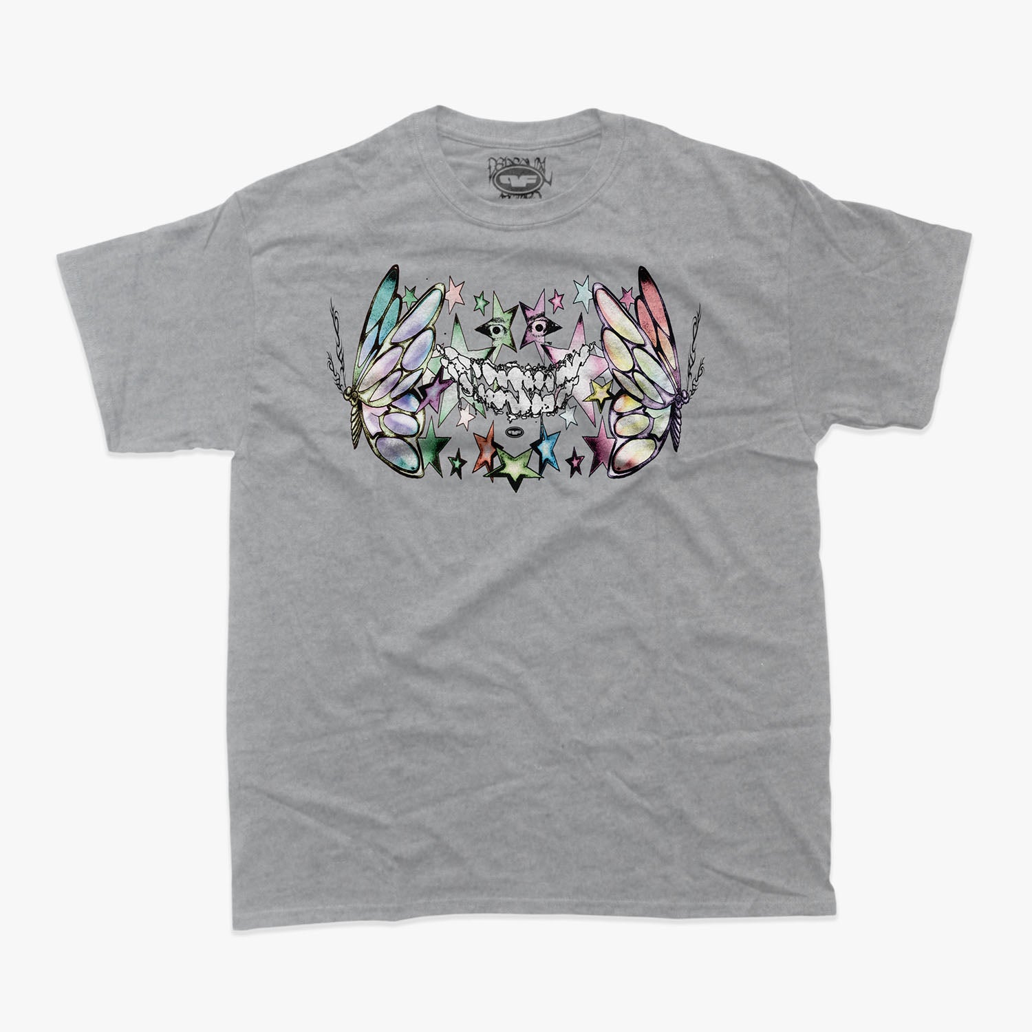 Research Chemicals Tee - Athletic Grey Shirts & Tops Personal Fears Personal Fears Research Chemicals Tee - Athletic Grey - Stars and Butterfly