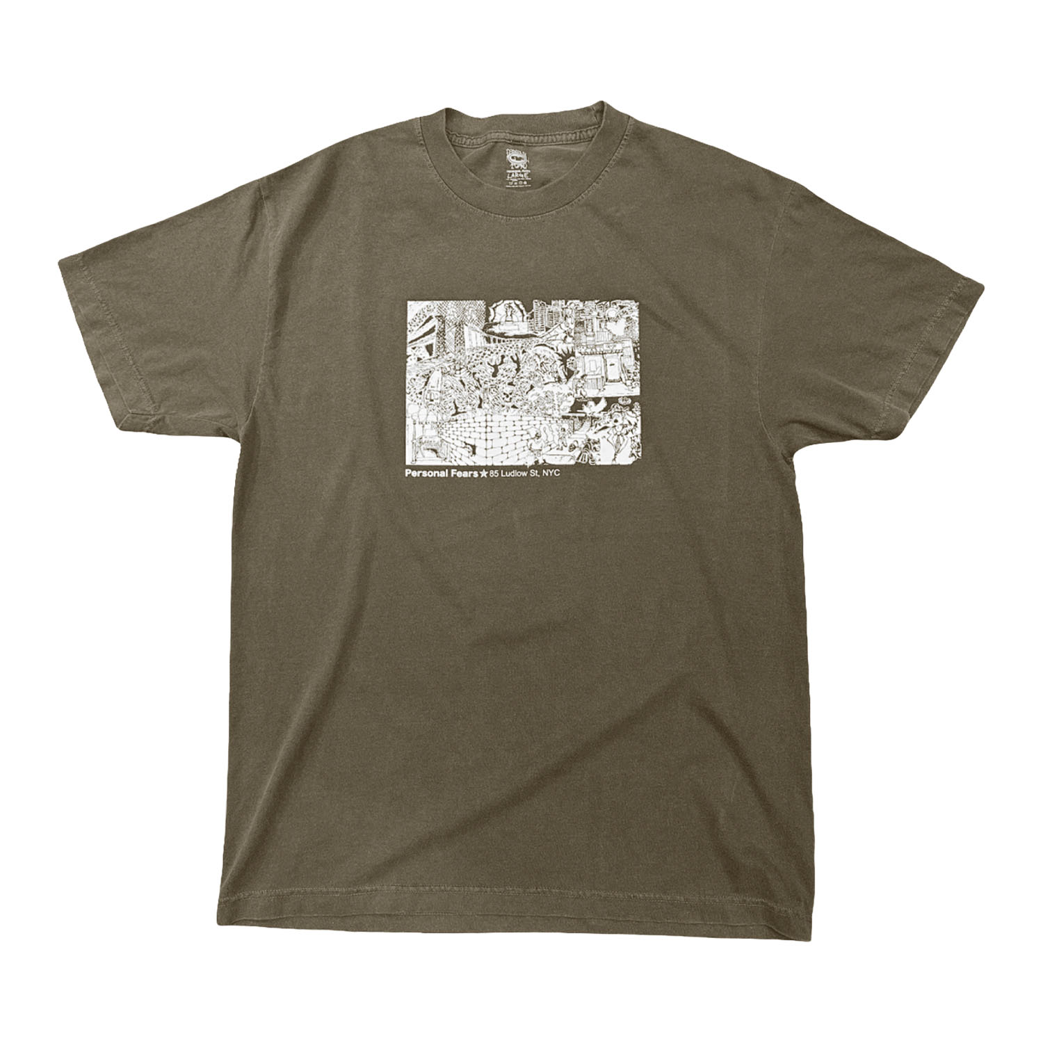 Shop Tee - Faded Brown Shirts & Tops Personal Fears Personal Fears 