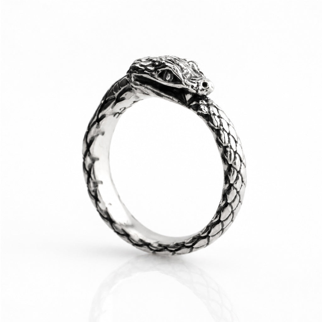 Silver Ouroboros Ring