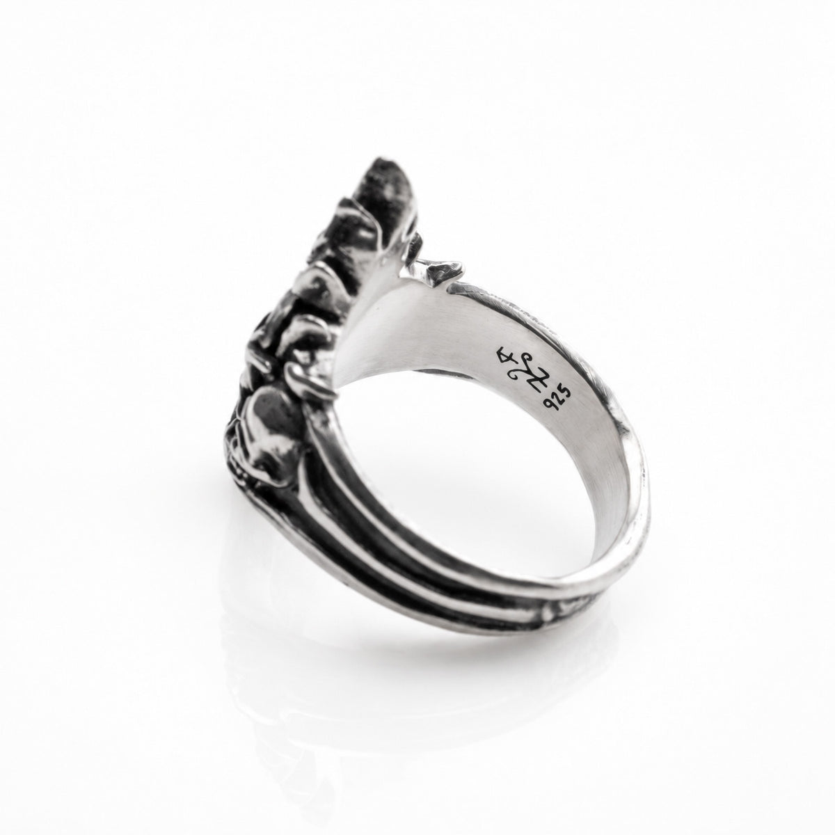 Silver Sacred Heart Ring
