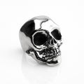 Silver Chrome Dome Skull Ring