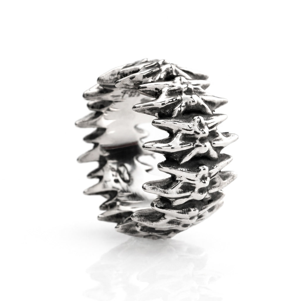 Silver Vertebrae Ring