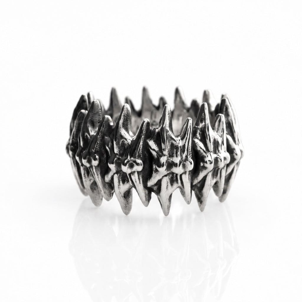 Silver Vertebrae Ring