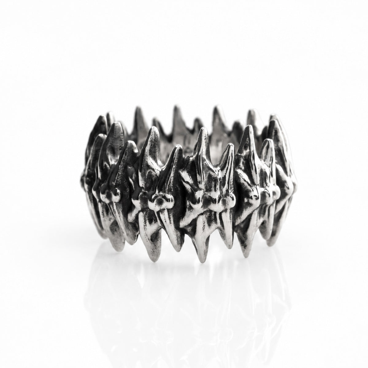 Silver Vertebrae Ring