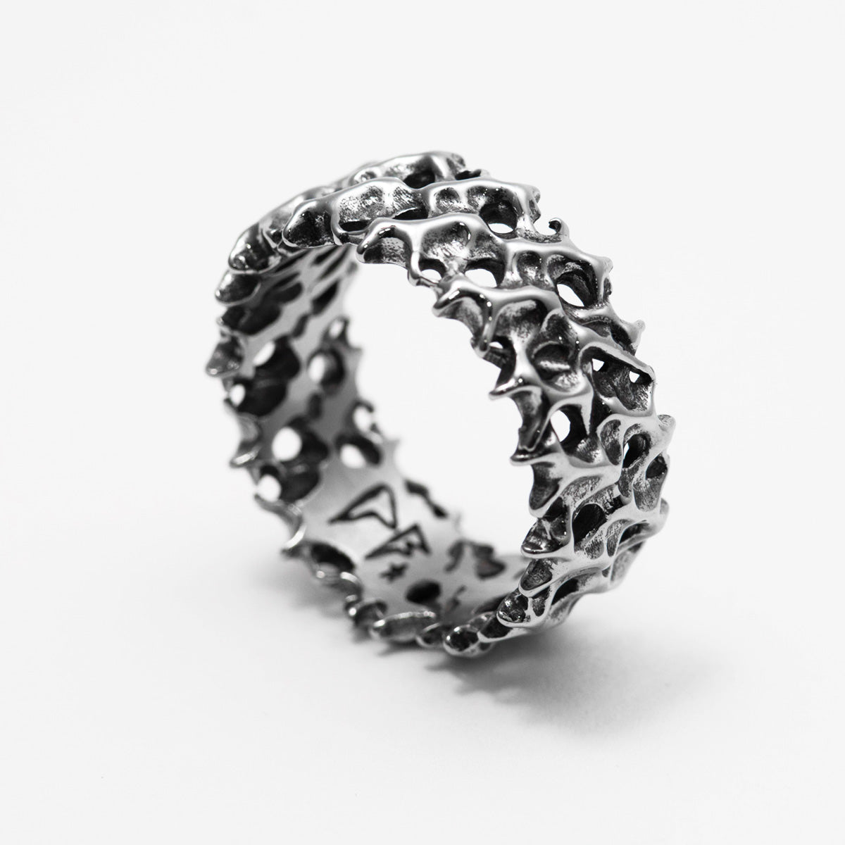 Sludge Ring Rings Personal Fears Personal Fears Sludge Ring - Organic Molten Stainless Steel Statement Ring