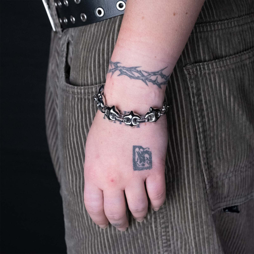 Spiked Gucci Link Bracelet