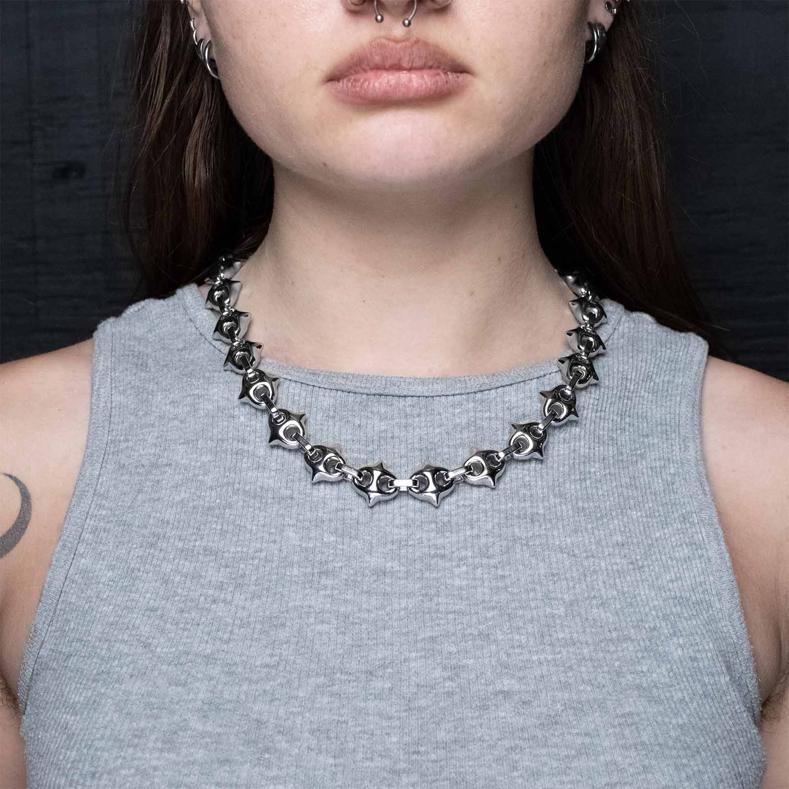 Spiked Gucci Link Chain