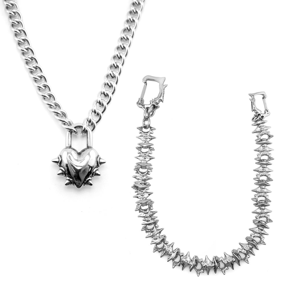 Spinal Wallet Chain & Vicious Heart Chain