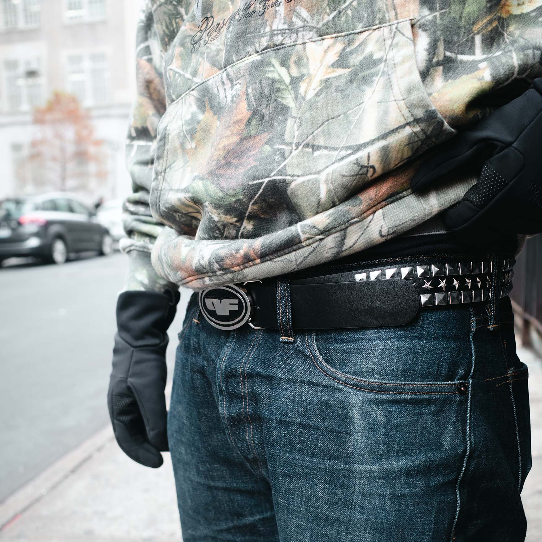 Star Stud Punk Belt belt Personal Fears Personal Fears Star Stud Punk Belt | Interchangeable Buckle | Spike Belt