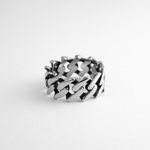 Guantanamo Ring ring Personal Fears Personal Fears Guantanamo Ring - Cuban Link Ring - Classic Men's Rings - Spike