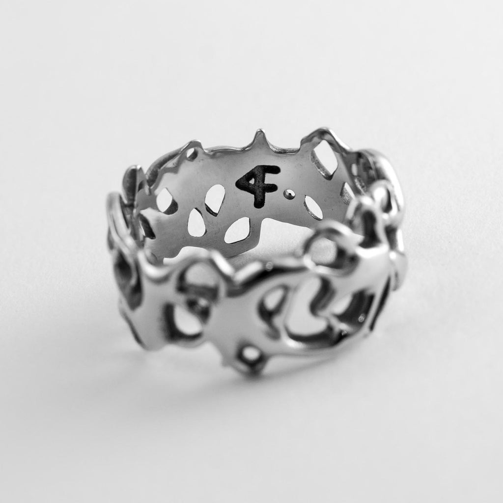 String Theory Ring Rings Personal Fears Personal Fears String Theory Ring - Futuristic Jewelry - Silver Rings