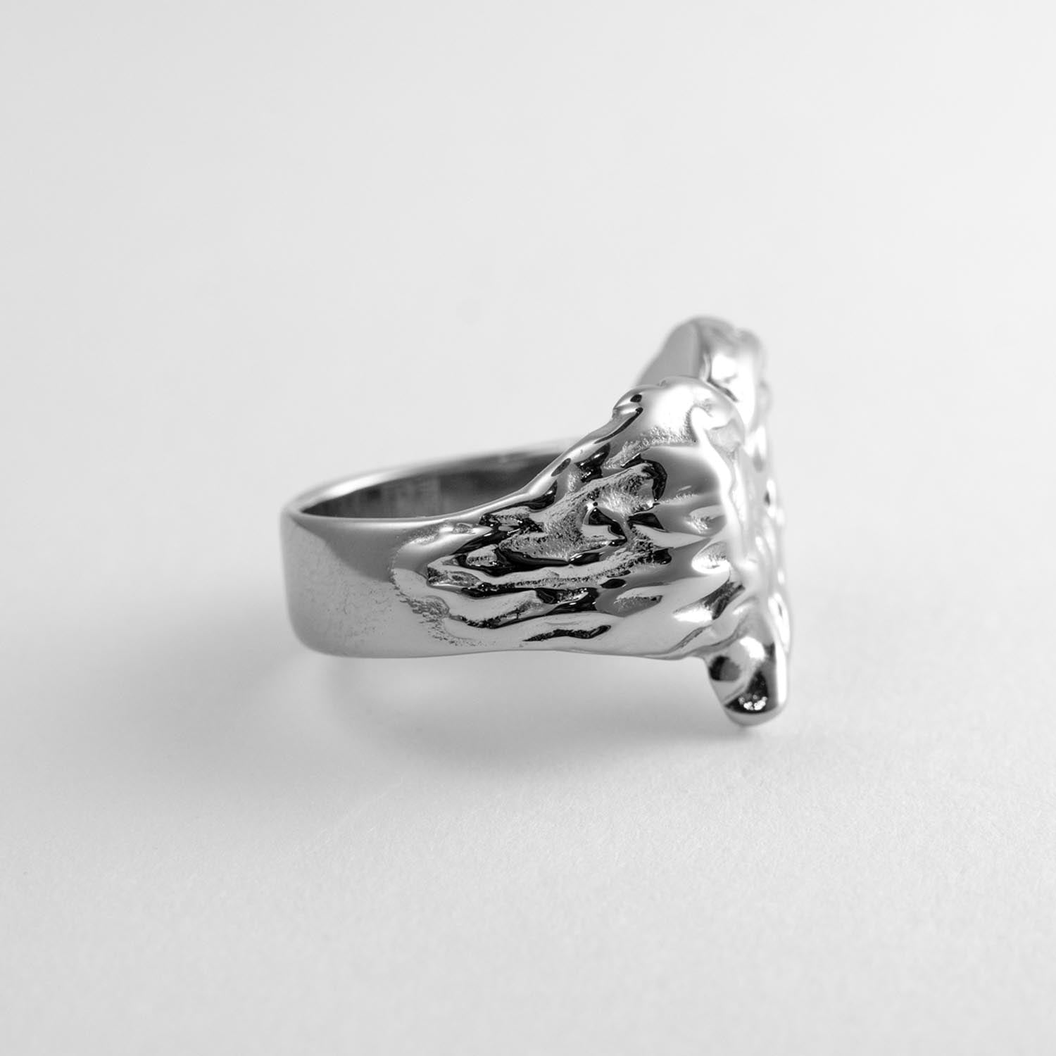 Molten Heart Ring Rings Personal Fears Personal Fears Molten Heart Ring - Unisex Promise Ring - Alternative Jewelry