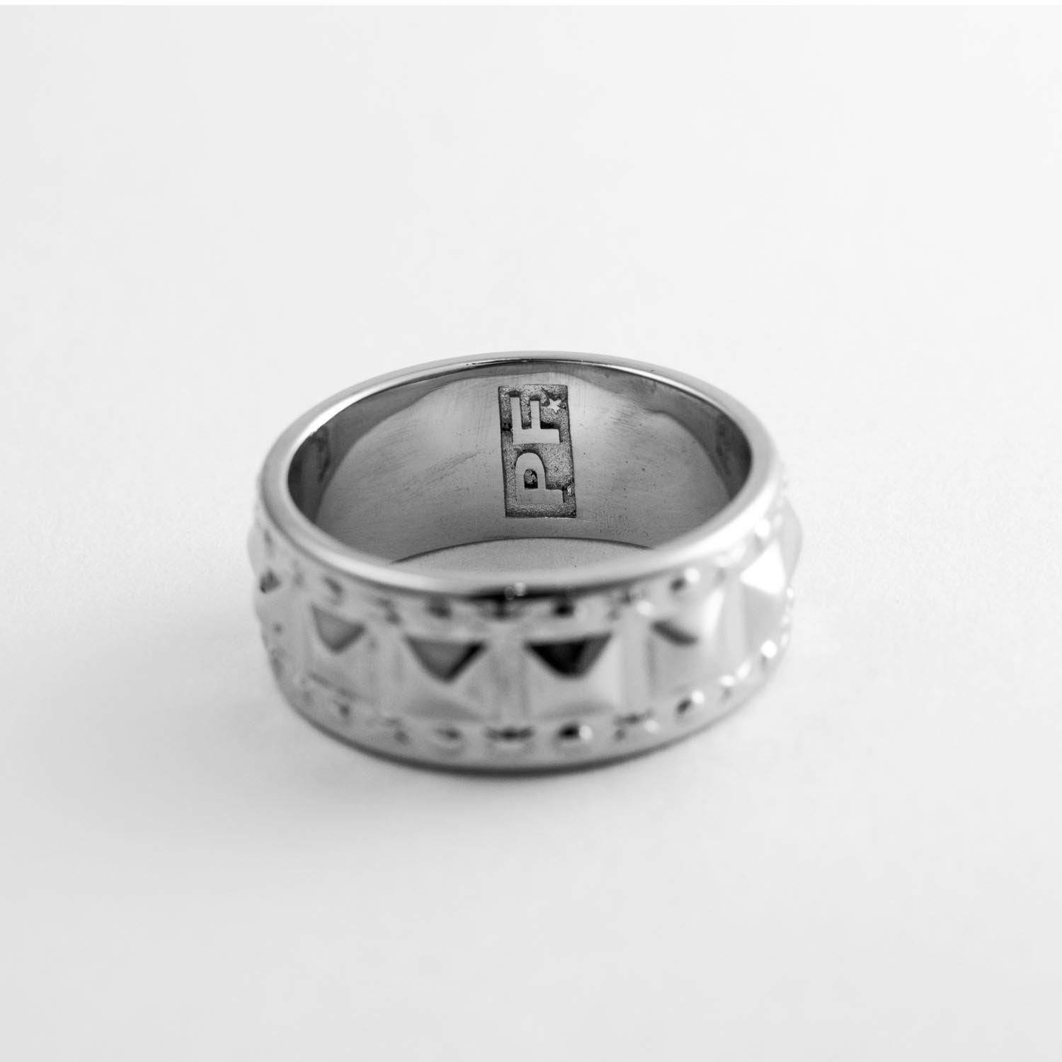 Studd Ring Rings Personal Fears Personal Fears Studd Ring - Rapper Belt Ring - Spikes and Stars