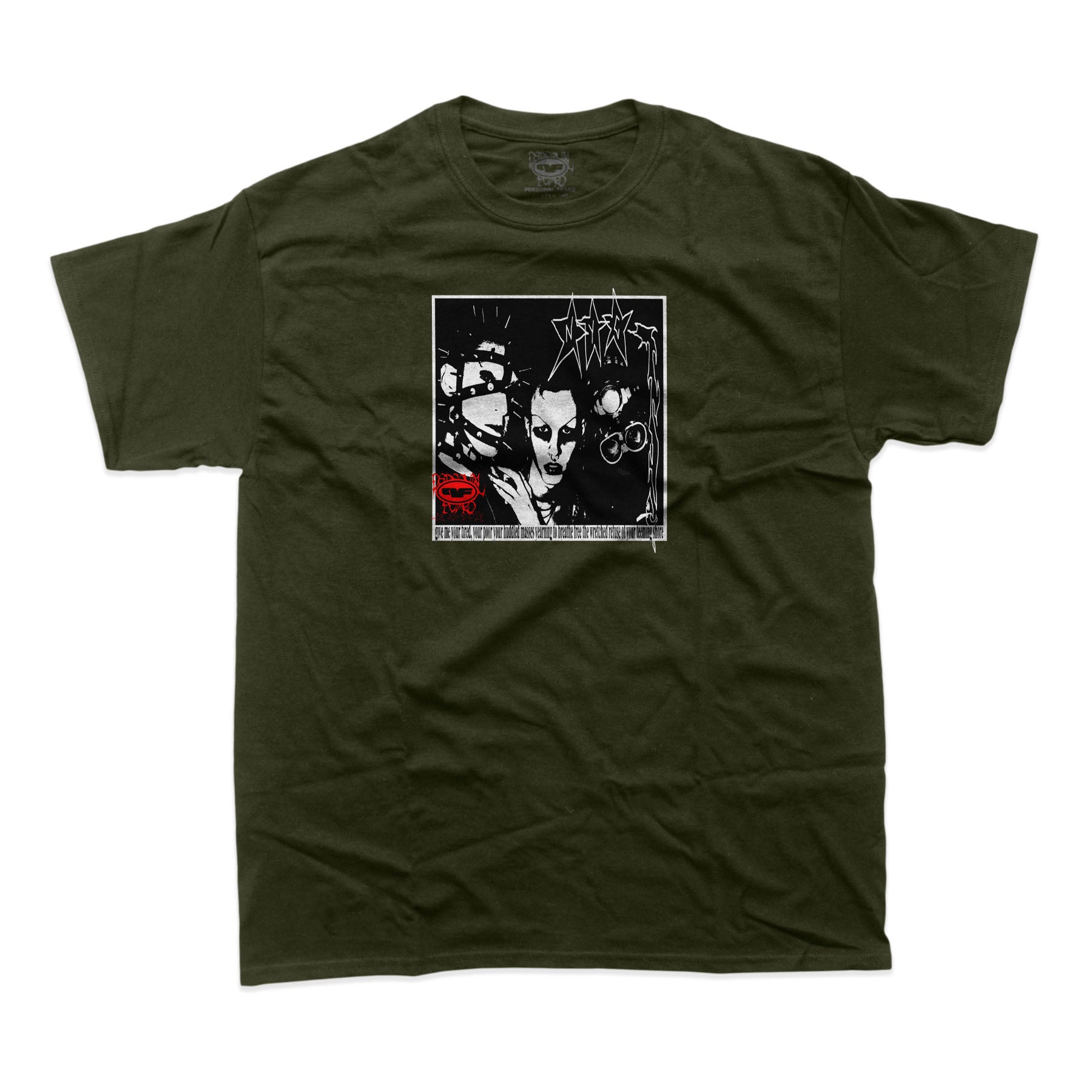 Club Kids Tee- Army Green shirt Personal Fears Personal Fears Club Kids Tee - Army Green - Party Monster Shirt