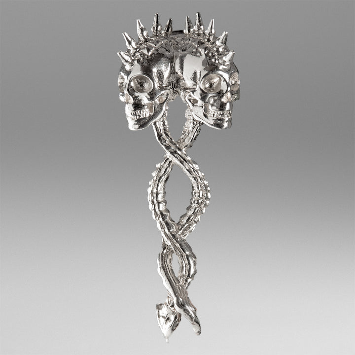 Personal Fears Dual Spines In Sterling Silver Pendant
