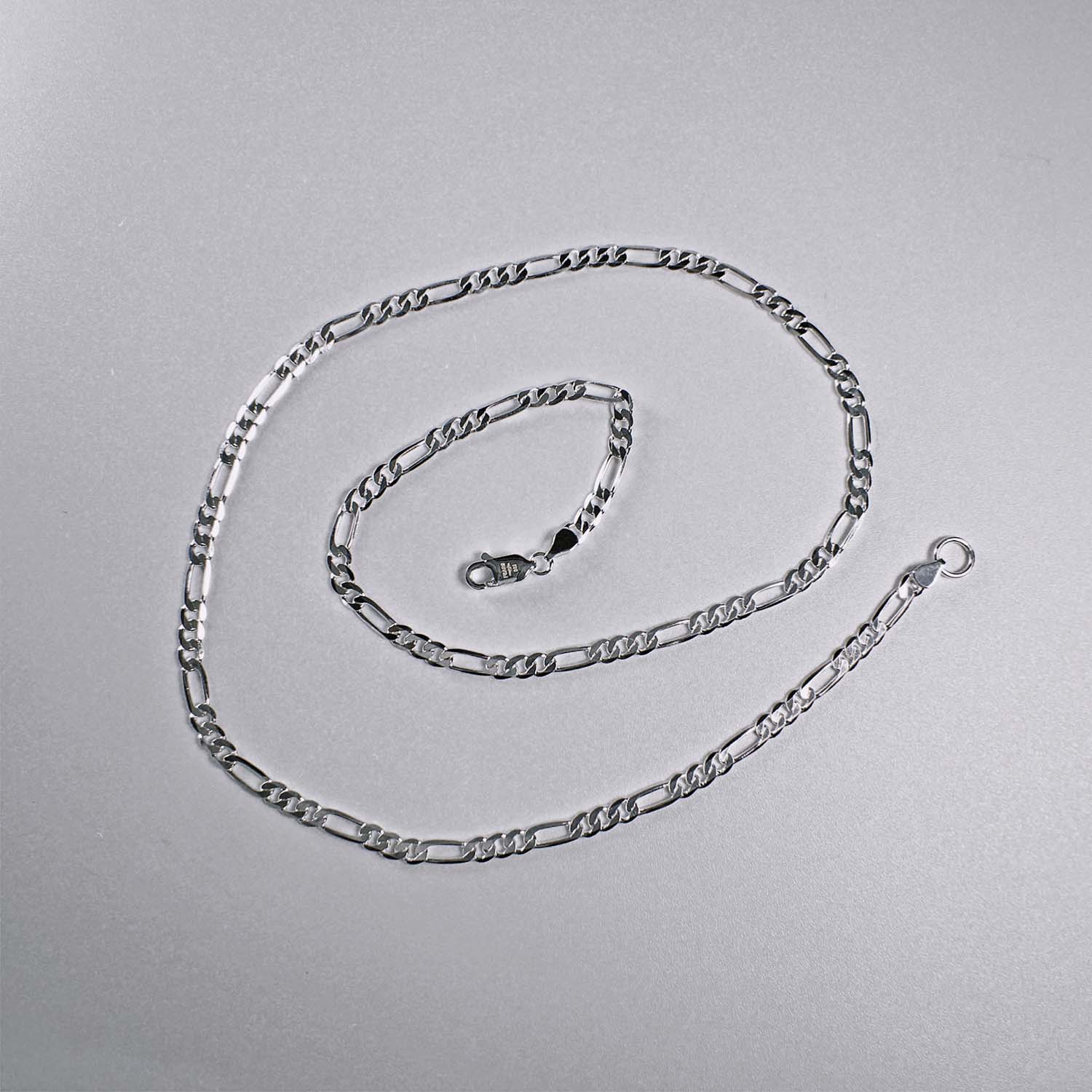 Personal Fears 3mm Figaro Chain 925 Sterling Silver