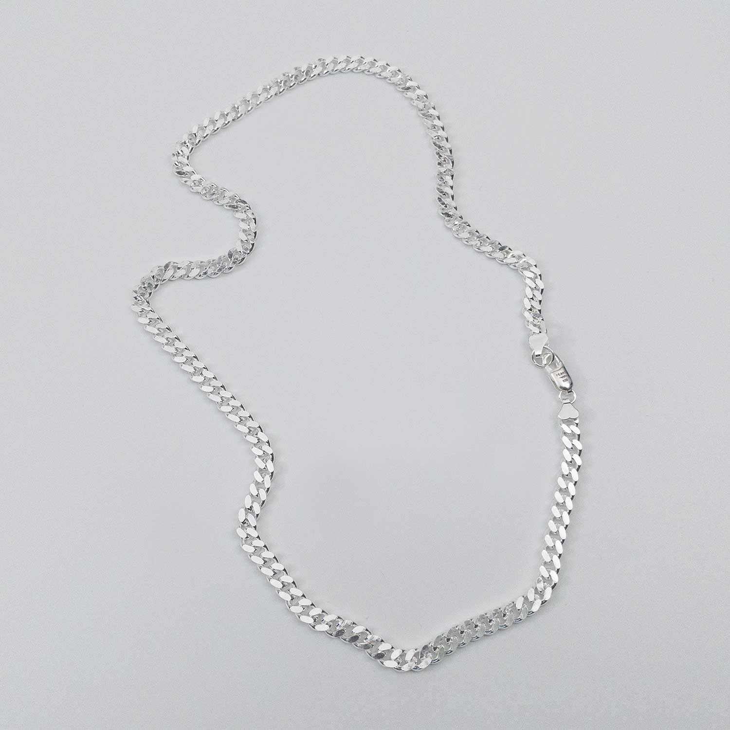 Sterling Silver 5mm Cuban Chain Necklaces FEARS 925 Personal Fears Sterling Silver 5mm Cuban | 925 Silver Mens Chain | Punk Jewelry