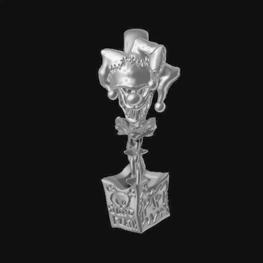 Jack In The Box Pendant - Sterling Silver