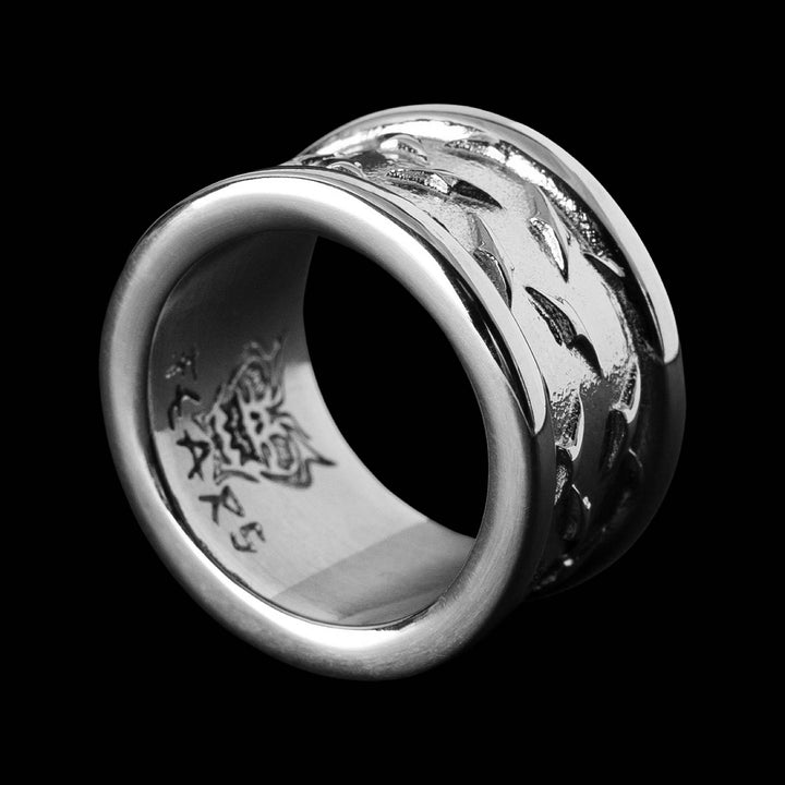 Personal Fears Diamond Plate Ring Stainless Steel Jewelry