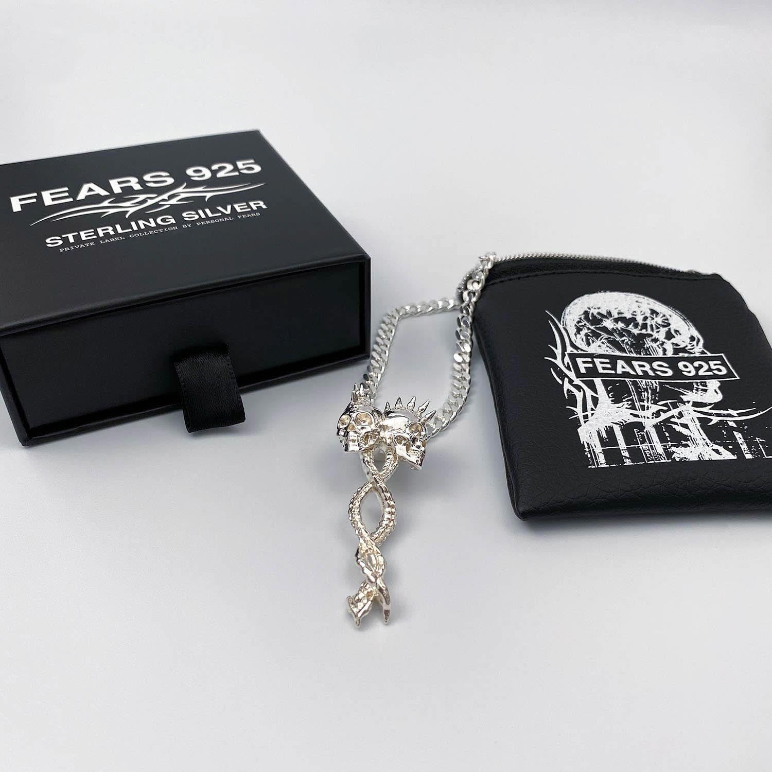 Personal Fears Dual Spines Chain in Sterling Silver on Bag 