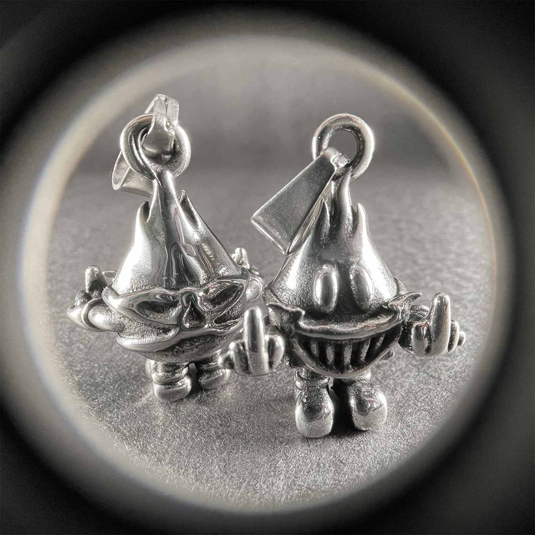 Front and Rear view of the Lame Boy Pendant by Personal Fears