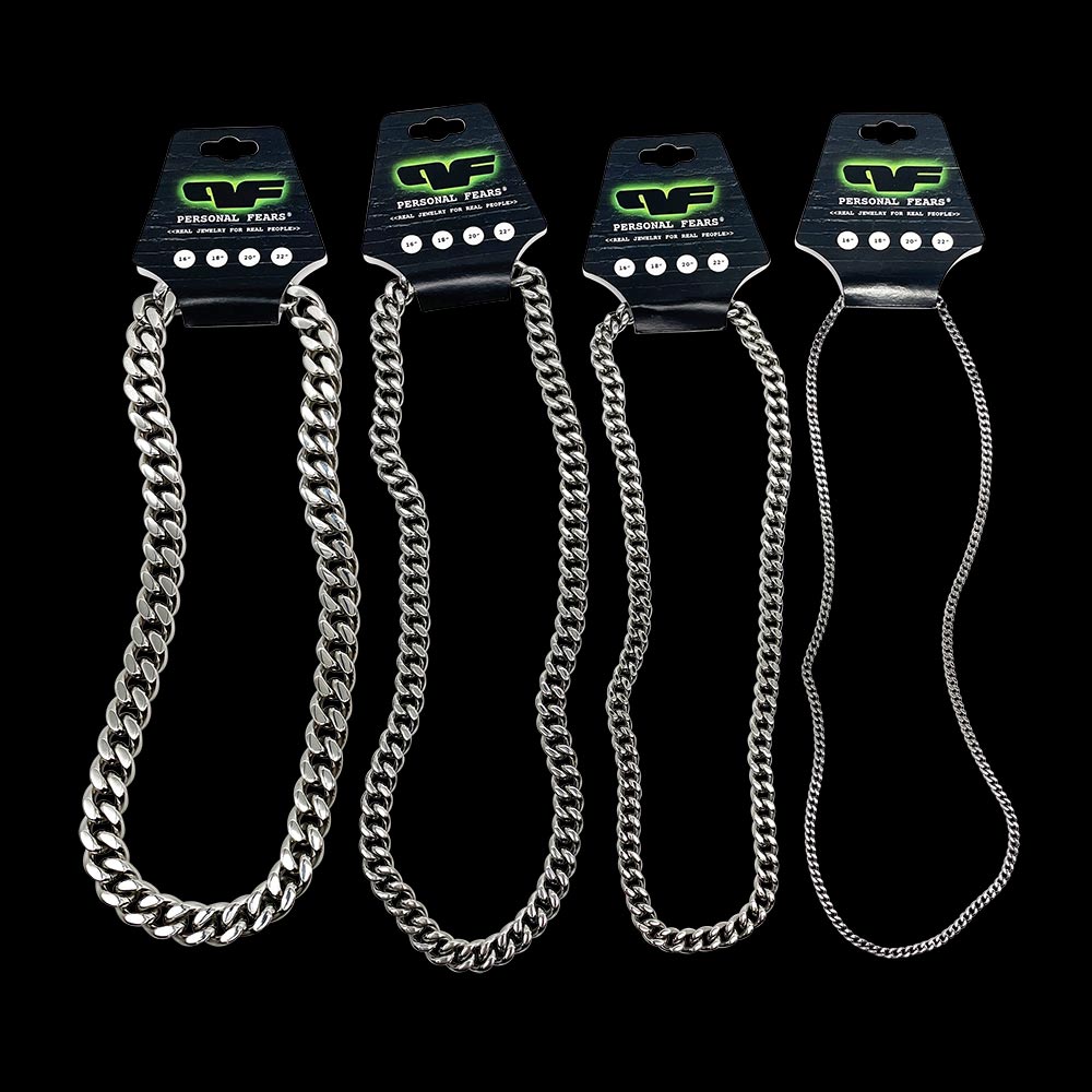 Cuban Link Chains - Stainless Steel chain Personal Fears Personal Fears Cuban Link Chains | Stainless Steel | Cuban Link Chain Mens