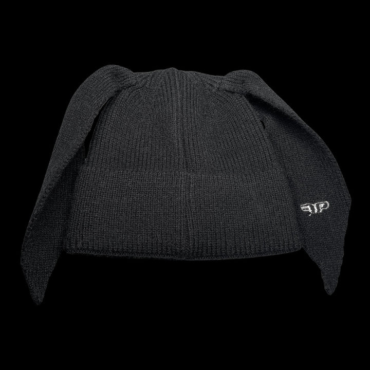 Bunny Ears Beanie - Black