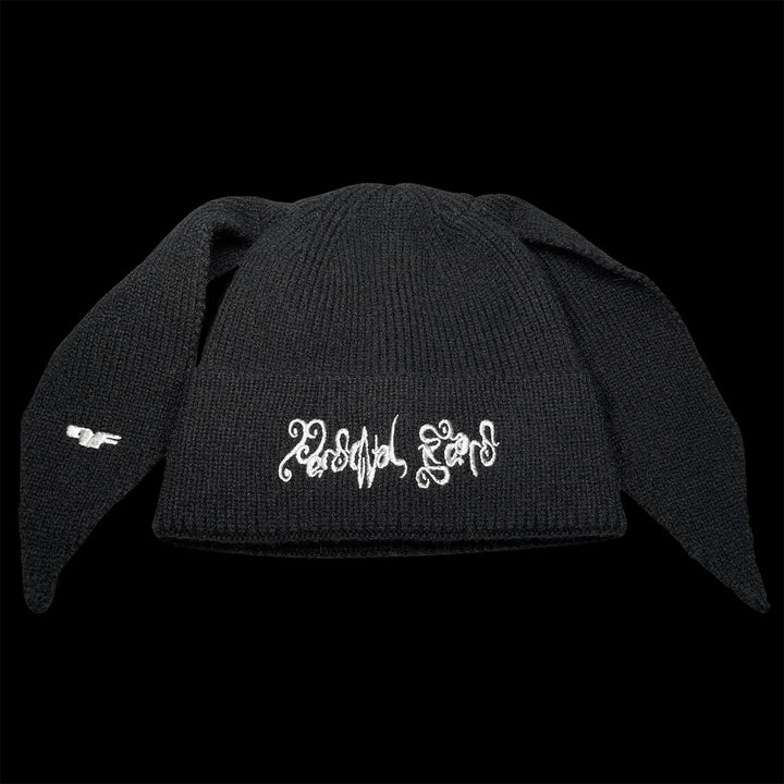 Bunny Ears Beanie - Black